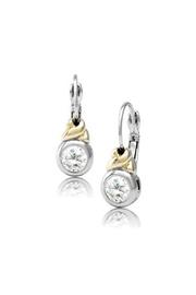  Antiqua Cz French-wire-earrings