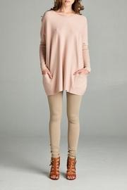  Faux-cashmere Pockets Sweater