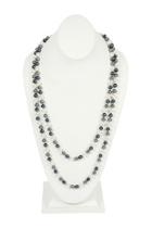  60-inches Glass-coated Real-pearl-necklace