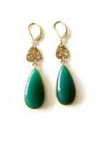  Emerald Teardrop Earrings