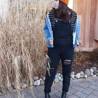  Black Boyfriend Overalls