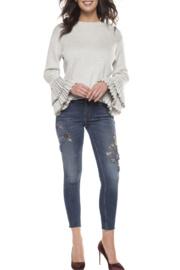  Pleated Cuff Sweater