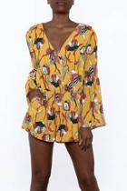  Long Bell Sleeve Romper