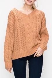  Apricot Cable-knit Sweater