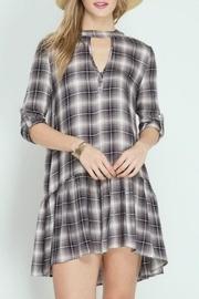  Plaid Ruffle Dress
