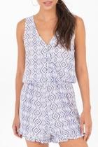  Printed Romper Orchid