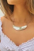  Silver Curve Necklace