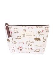  Cat Print Cosmetic Pouch