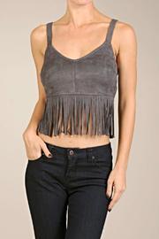  Vegan Suede Crop-top
