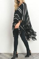  Button Front Poncho
