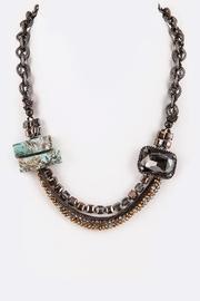  Genuine Stone & Crystal-necklace