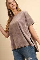  Velvet High Low Top