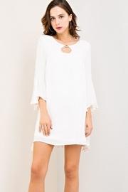  Crinkled Scoop-neck Dress