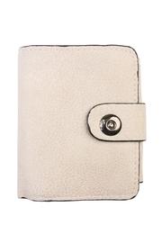  Beige Faux Leather Wallet