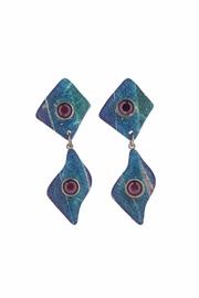  Abstract Clip Earrings