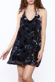  Velvet Floral Swing Dress
