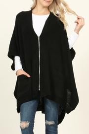  Zippered Dolman Sleeve Poncho