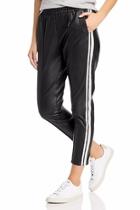  Faux Leather Track Pant
