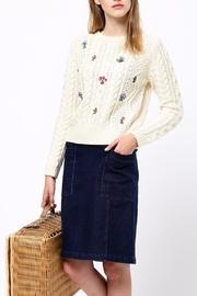  Flower Embroidery Sweater