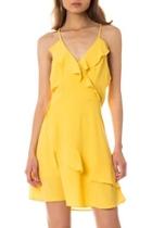  Ruffle Yellow Dress