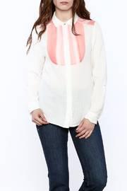  Gauze Button-down Top
