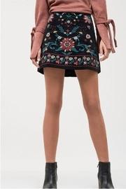  Embroidered Corduroy Skirt