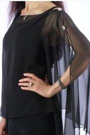  Silky Poncho-black