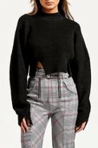  Black Cropped Sweater