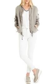  Drawstring Bomber Jacket
