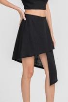  Black Asymetrical Skirt
