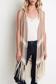 Sleeveless Knit Duster