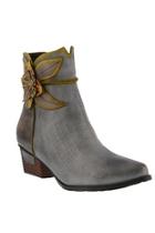  Antiqued Leather Bootie