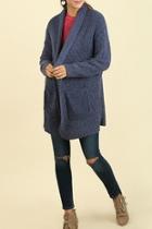  Marled Shawl Coatigan