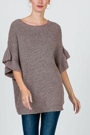  Ribbed 3/4 Sweater