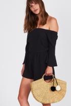  Black Summer Romper