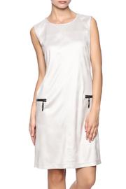  Cracked Faux Leather Dress