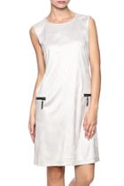  Cracked Faux Leather Dress