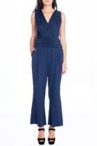  Blue Fitted Jumpsuit
