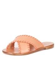  Peach Flat Sandals