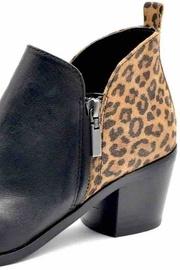  Leopard-trim Bootie