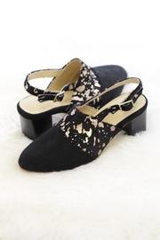  Krystal Leather Heel