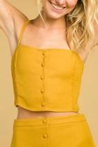  Buttoned Crop Top