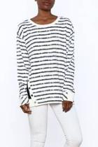 Chalk Stripe Tunic Sweater