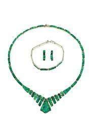  Green Opal Necklace Set