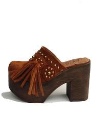  Brown Fashion Leather Clog
