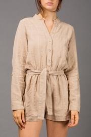  Striped Linen Romper