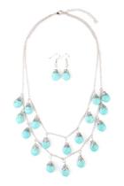  Turquoise Layer Necklace Set