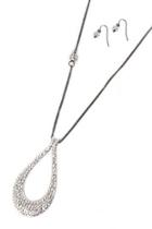  Water Drop Necklace-set
