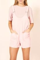  Pink Overall Romper