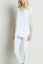  Perforated Trimmed Tunic